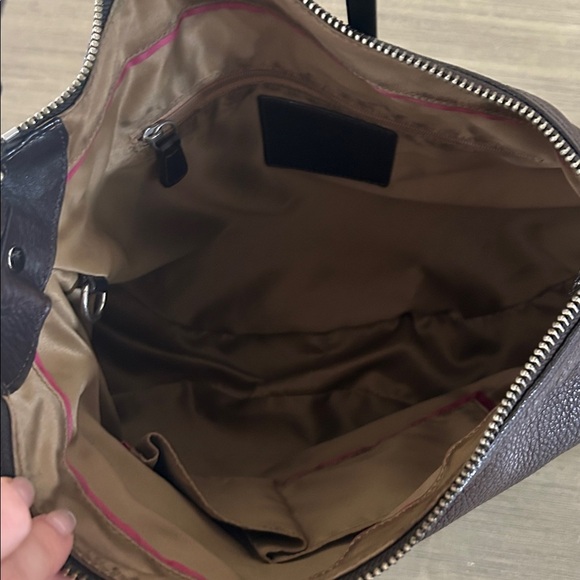 Coach Allie Leather Hobo Shoulder Bag Purse Tote 13655 - Picture 9 of 11